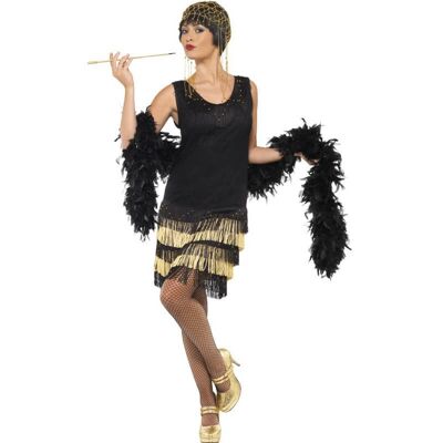 1920s Flapper Costume with Fringes for Women