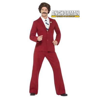 Ron Burgundy Anchorman Costume for Men - M