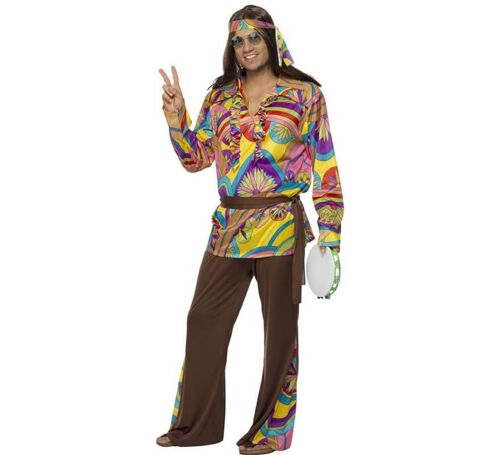 Disfraz de Hippy Psicodélico para Hombre - M