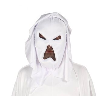 Masque Fantôme Blanc pour Halloween - Adulte Universel