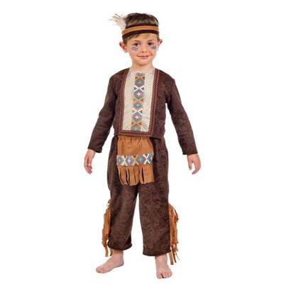Brown Apache Indian costume for boys