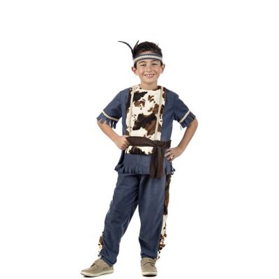 Blue Indian costume for boys