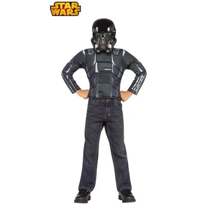Disfraz Stront Negro de Star Wars con máscara para niño en caja - 4-6A