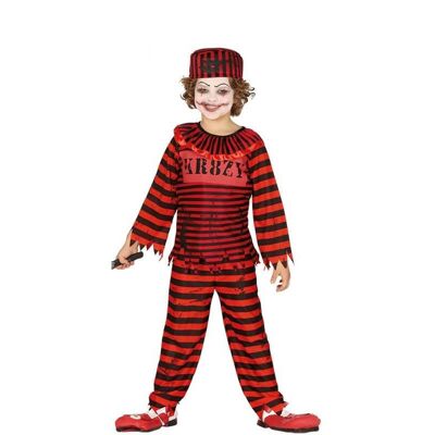 Boy's Clown Prisoner Costume - 5-6A