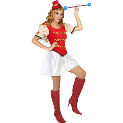 Costume Majorette rosso per donna - S