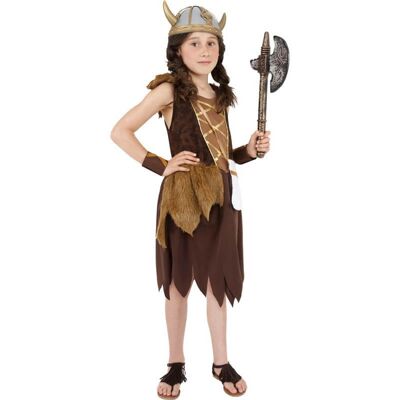 Girl's Viking or Barbarian Costume - 7-9A