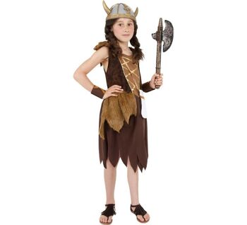 Costume Viking ou Barbare pour fille - 7-9A