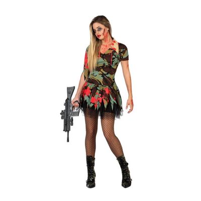 Costume militare da zombi sexy per donna