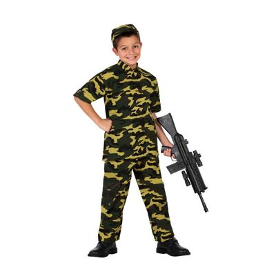 Camouflage Soldat Kostüm für Kinder