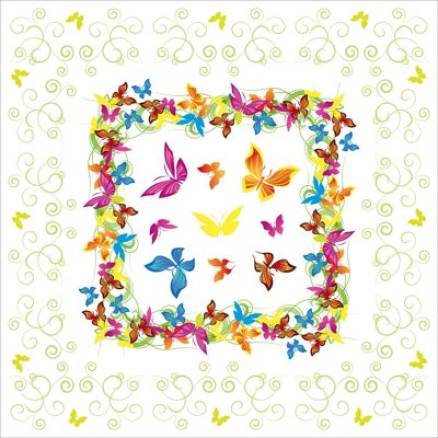 Tischdecke Papillon aus Linclass® Airlaid 80 x 80 cm, 1 Stück