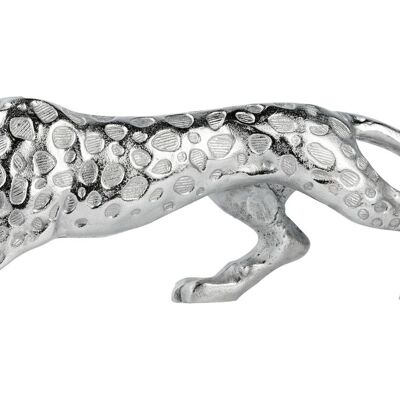 Leopard Deco Figure Silver