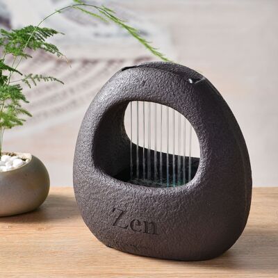 Indoor Fountain - Cesta - Authentic Modern Creation - Relaxing Zen Atmosphere Decoration - Colored Light