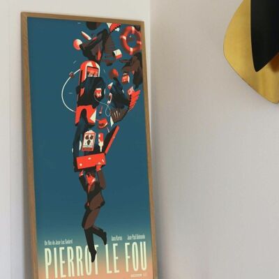Affiche de film en édition limitée - Pierrot Le Fou (R) - Sérigraphie - Plakat