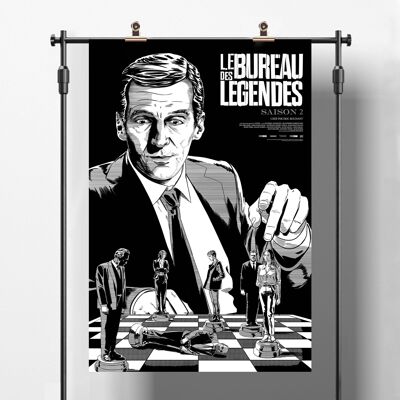 Poster del film in edizione limitata - The Office of Legends - S2 - Plakat Screenprint