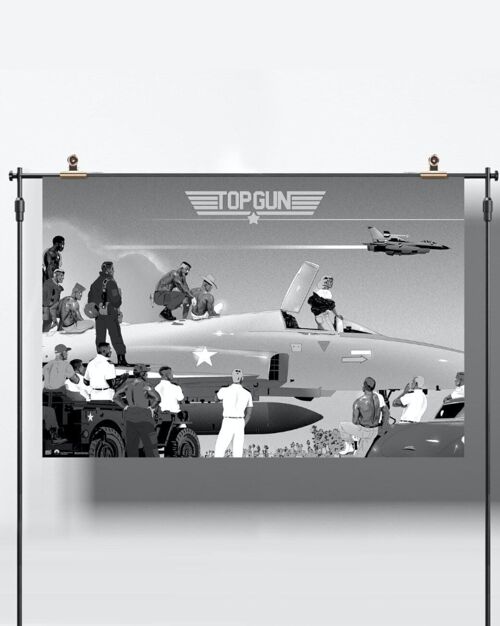 Affiche de film en édition limitée - Top Gun (V) - Sérigraphie - Plakat