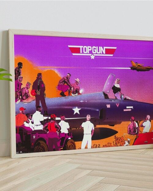 Affiche de film en édition limitée - Top Gun (R) - Sérigraphie - Plakat