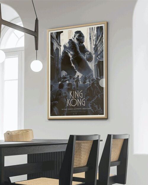 Affiche de film en édition limitée -  King Kong - Sérigraphie - Plakat