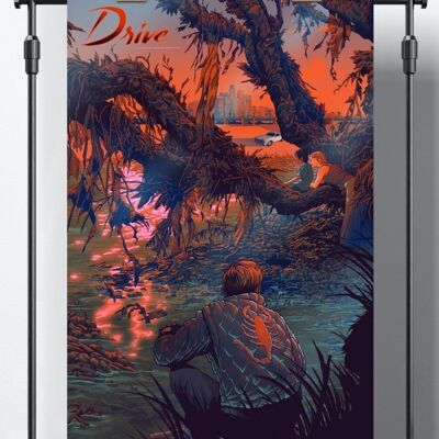 Póster de película de edición limitada - Drive (V) - Serigrafía - Plakat