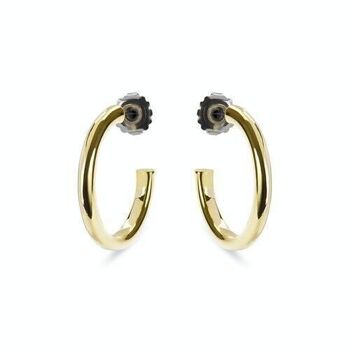 Boucles d'oreilles en alliage de métal plaqué or jaune 18 carats Dancir. 6
