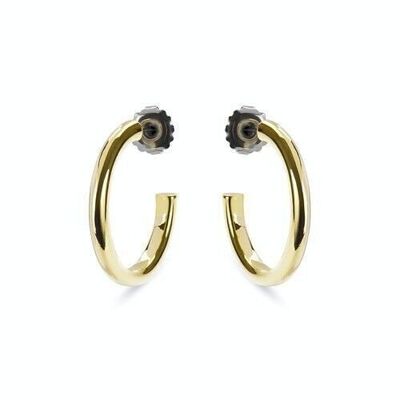Boucles d'oreilles en alliage de métal plaqué or jaune 18 carats Dancir.