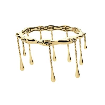 Drop Bangle with 18ct Gold Vermeil
