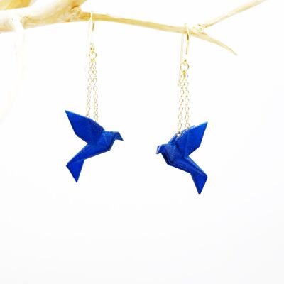 Boucles d'oreilles Mini Birdy BLEU