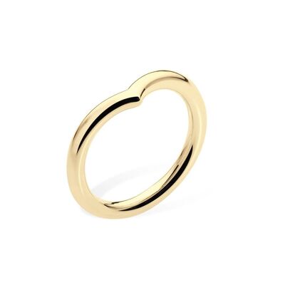 Wishbone Midi Drip ring Gold Vermeil
