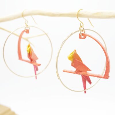 MANDARIN Parrot earrings