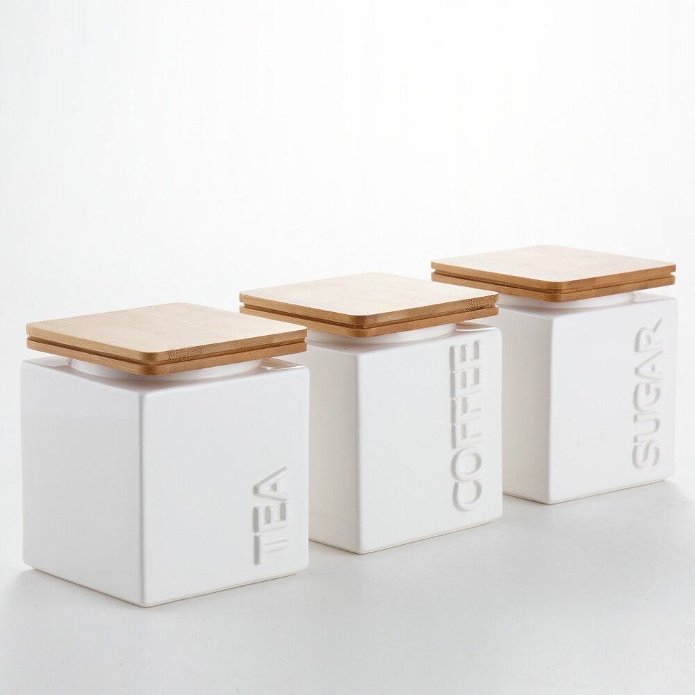 Set 3 Keramikkanister