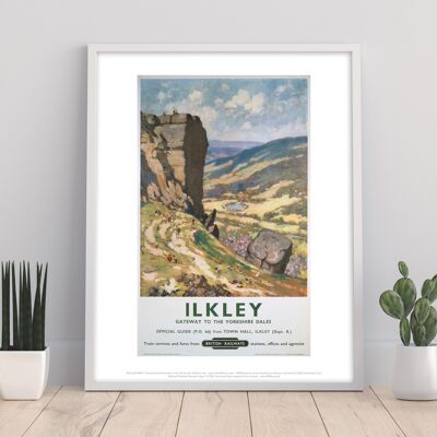 Ilkley - Porte d'entrée des vallées du Yorkshire - Impression d'art premium