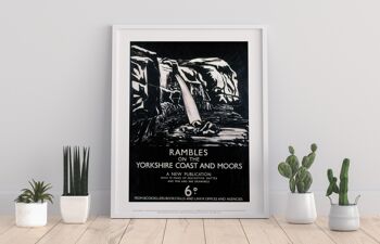 Randonnées sur la côte et les landes du Yorkshire - 11X14" Art Print