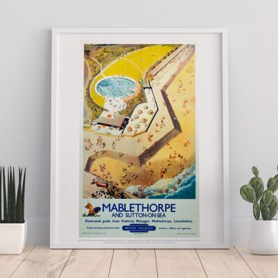Mablethorpe und Sutton-on-Sea – Premium-Kunstdruck im Format 11 x 14 Zoll
