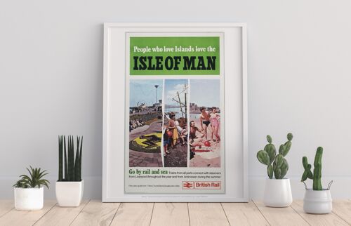 Isle Of Man, Go By Rail And Sea - 11X14” Premium Art Print