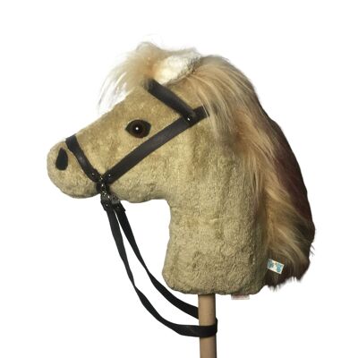 Cavallo da hobby biologico/eco "Blondi", realizzato in 100% cotone biologico/GOTS