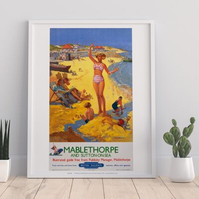 Mablethorpe y Sutton-On-Sea - Impresión de arte premium de 11X14"