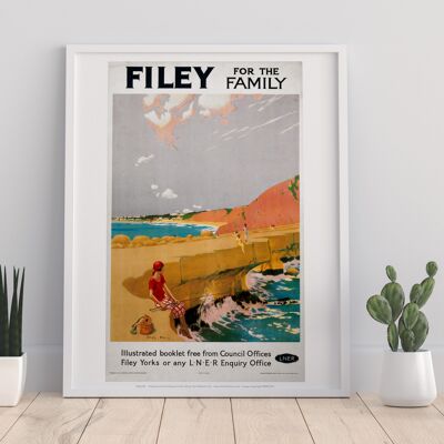 Filey für die Familie – Lner – 11 x 14 Zoll Premium-Kunstdruck