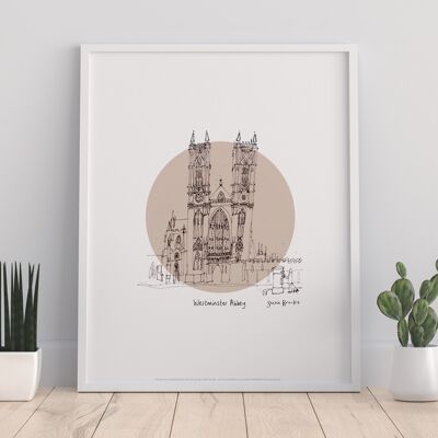 Abbazia di Westminster - 11 x 14" stampa d'arte premium