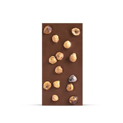 Milk chocolate bar with hazelnuts 42%