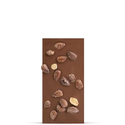 Almonds 42% milk chocolate bar
