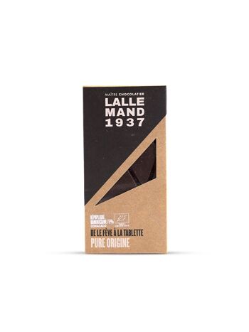 Tablette chocolat Bean to Bar Bio République Dominicaine  CONACADO 75% 2