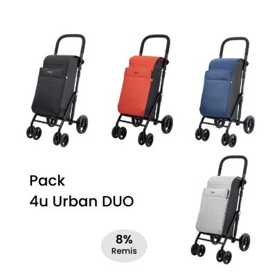Pack 4 unidades carro de la compra Urban Duo
