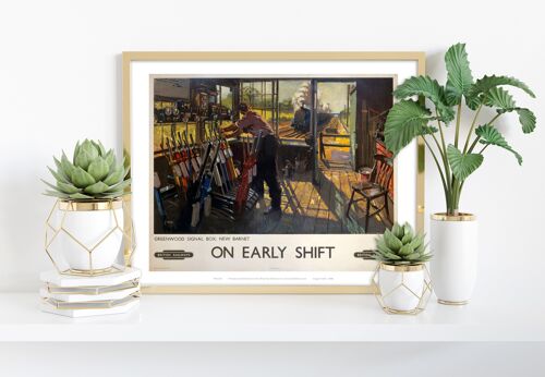 On Early Shift - Greenwood Signal Box, New Barnet Art Print