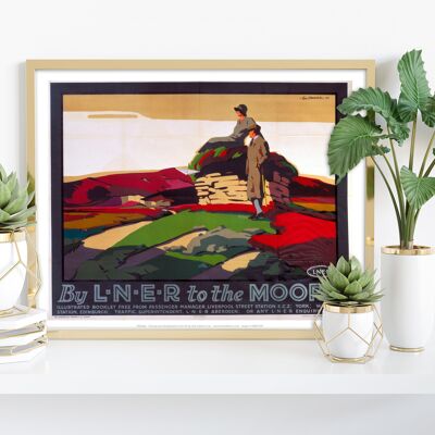 Di Lner To The Moors - Stampa artistica premium 11 x 14".