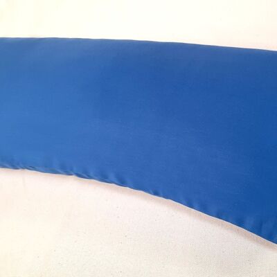 25 x 60 cm couverture bleu cobalt, satin organique, article 4602520