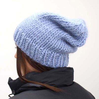 Kit per lavorare a maglia facile con cappello slouchy
