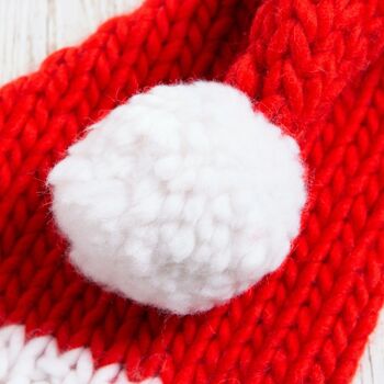 Kit de tricot bonnet de Noel pour enfants 4