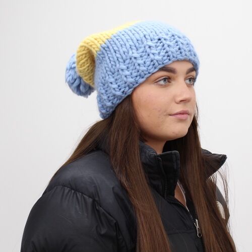 Pom Pom Hat Easy Knitting Kit