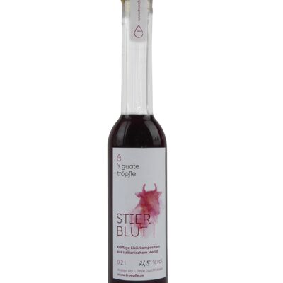 Licor de vino sangre de toro (Merlot) 200ml (21,5% vol.)
