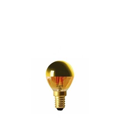 Bombilla LED E14 casquillo dorado