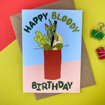 Carte d'anniversaire Bloody Mary 1